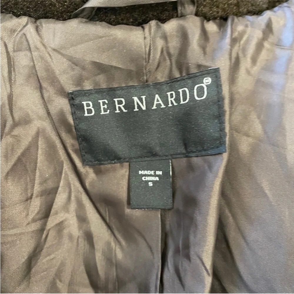 Bernardo brown faux fur coat_5